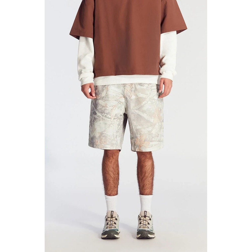 PacSun Baggy Camo Tree Denim Shorts Men's Size 38 Skater Nature Outdoor Gorpcore - Picture 1 of 12